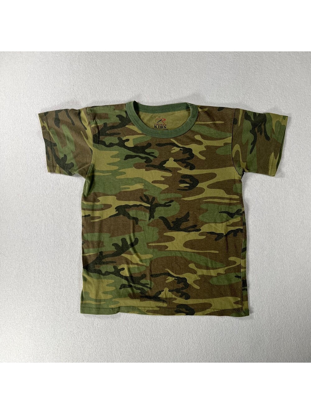 Y2K Kids Camouflage Print Kids T-Shirt Size L Baby Tee